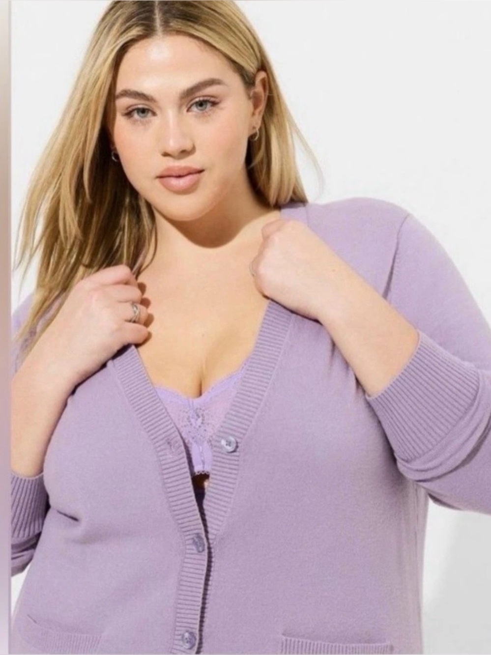 Torrid Everday Soft Vneck Pocket Cardigan Sweater Size 1X